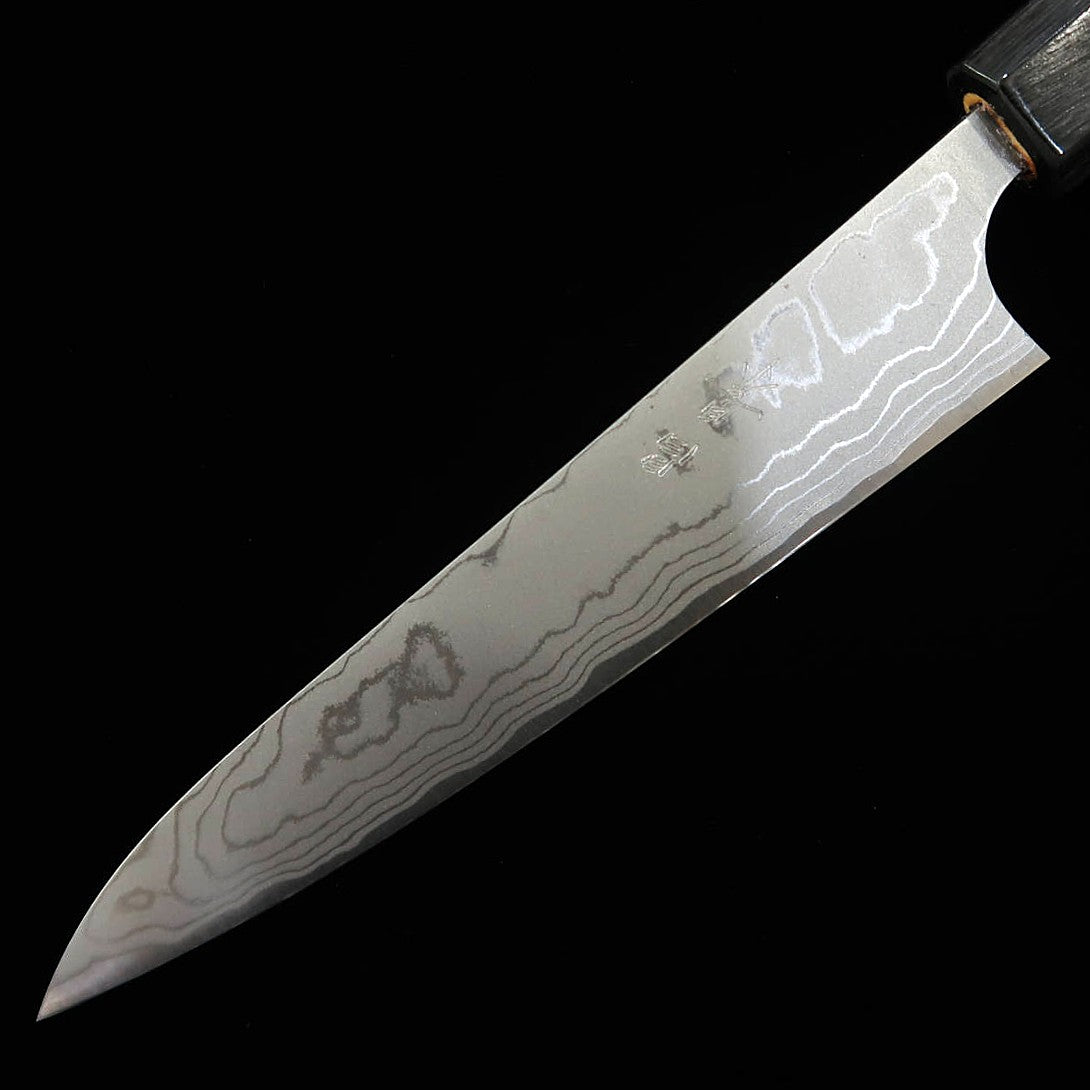 昌景MASAKAGE 霜 ペティ 白紙二号 ダマスカス 朴八角柄 （150ｍｍ）