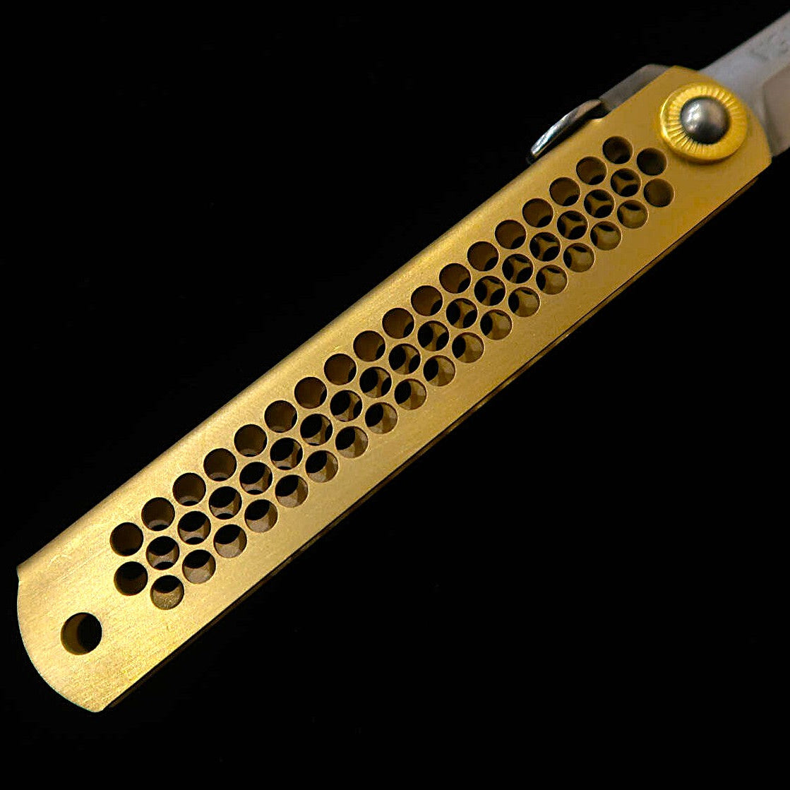 肥後守HIGONOKAMI 【HALL HAUS コラボ】 VG10 真鍮柄（70mm）