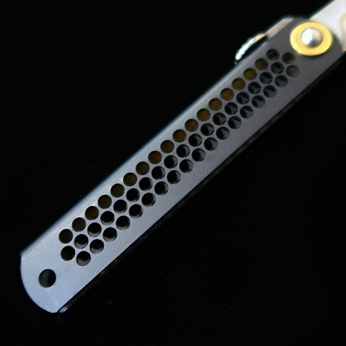 肥後守HIGONOKAMI 【HALL HAUS コラボ】 VG10 黒染め 真鍮柄（70mm）