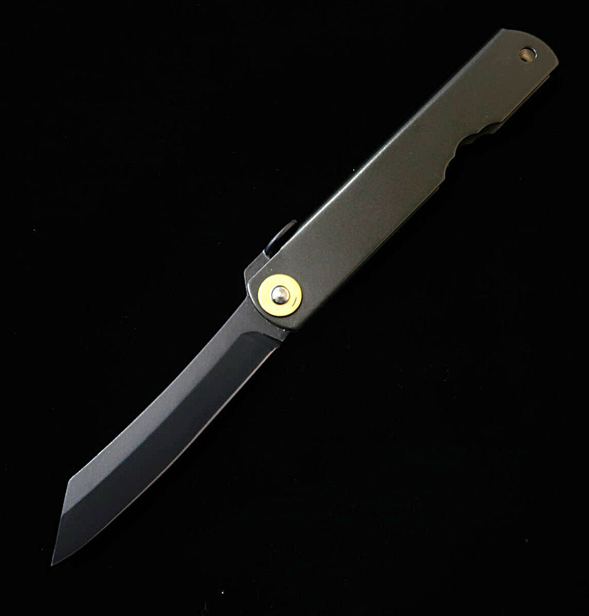 肥後守HIGONOKAMI ALL BLACK 青紙割込 （mm）