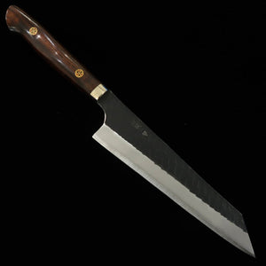 Honesuki Nigara Inox SG2 com cabo de madeira Ironwood martelada preta (170mm)