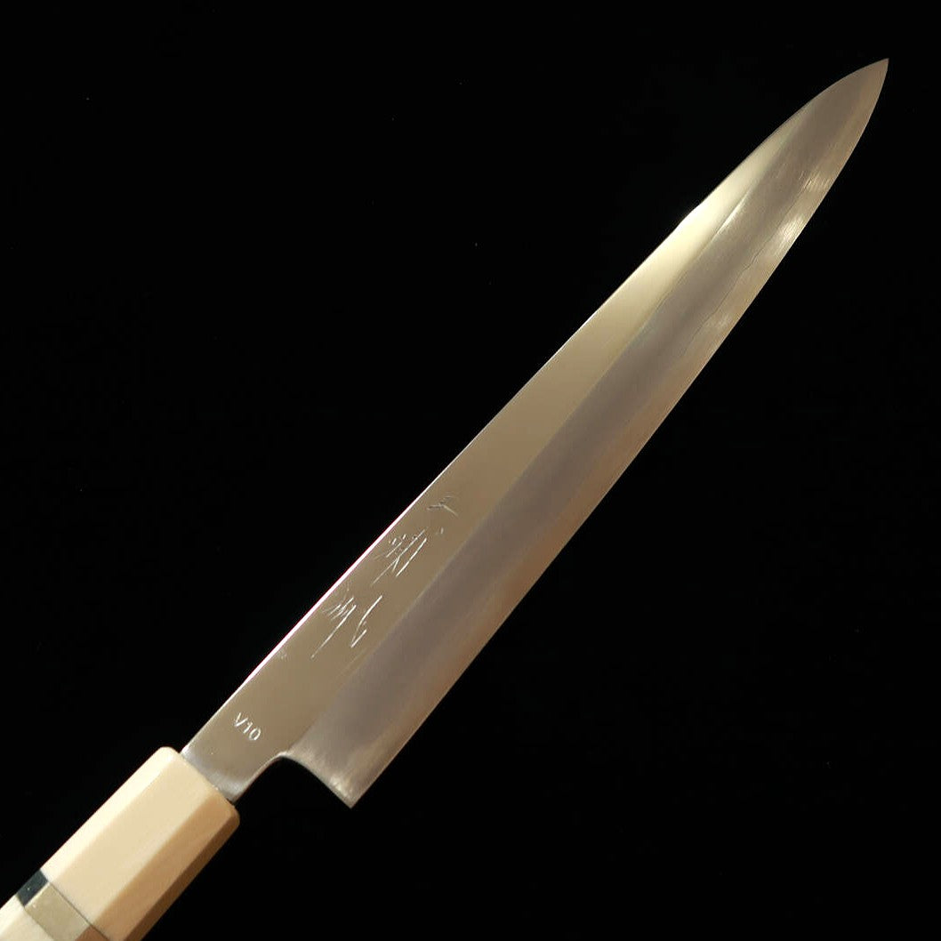 三浦佩MIURAObidama 柳刃 VG10 鏡面 イミテーションアイボリーハンドル（270/300mm）