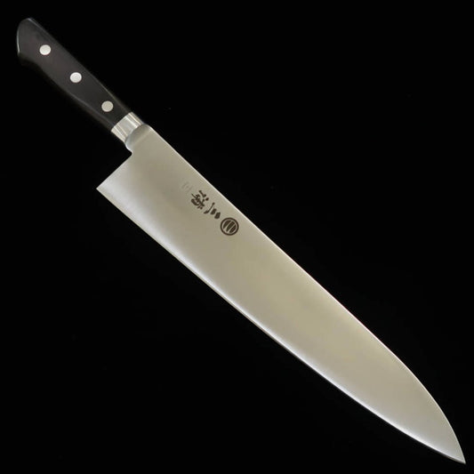 三浦 MIURA 牛刀 日本鋼 黒合板柄 （210-360ｍｍ）