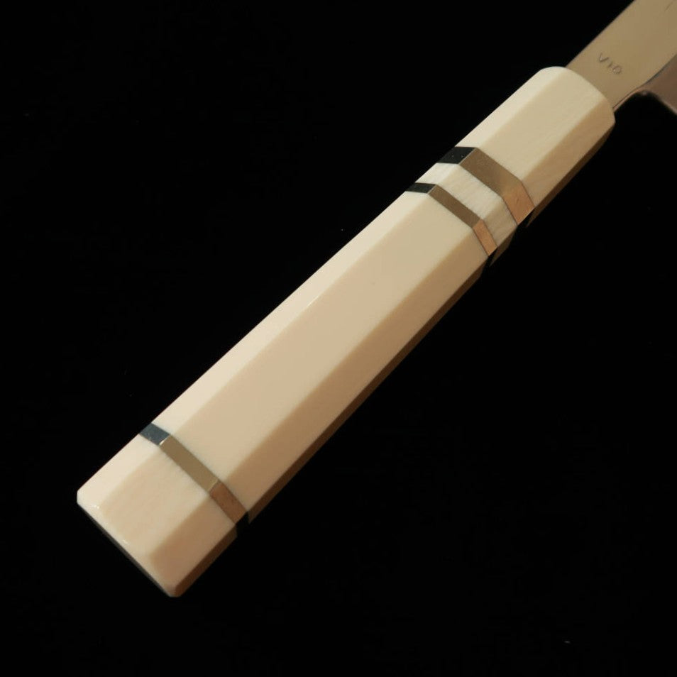 三浦佩MIURAObidama 柳刃 VG10 鏡面 イミテーションアイボリーハンドル（270/300mm）
