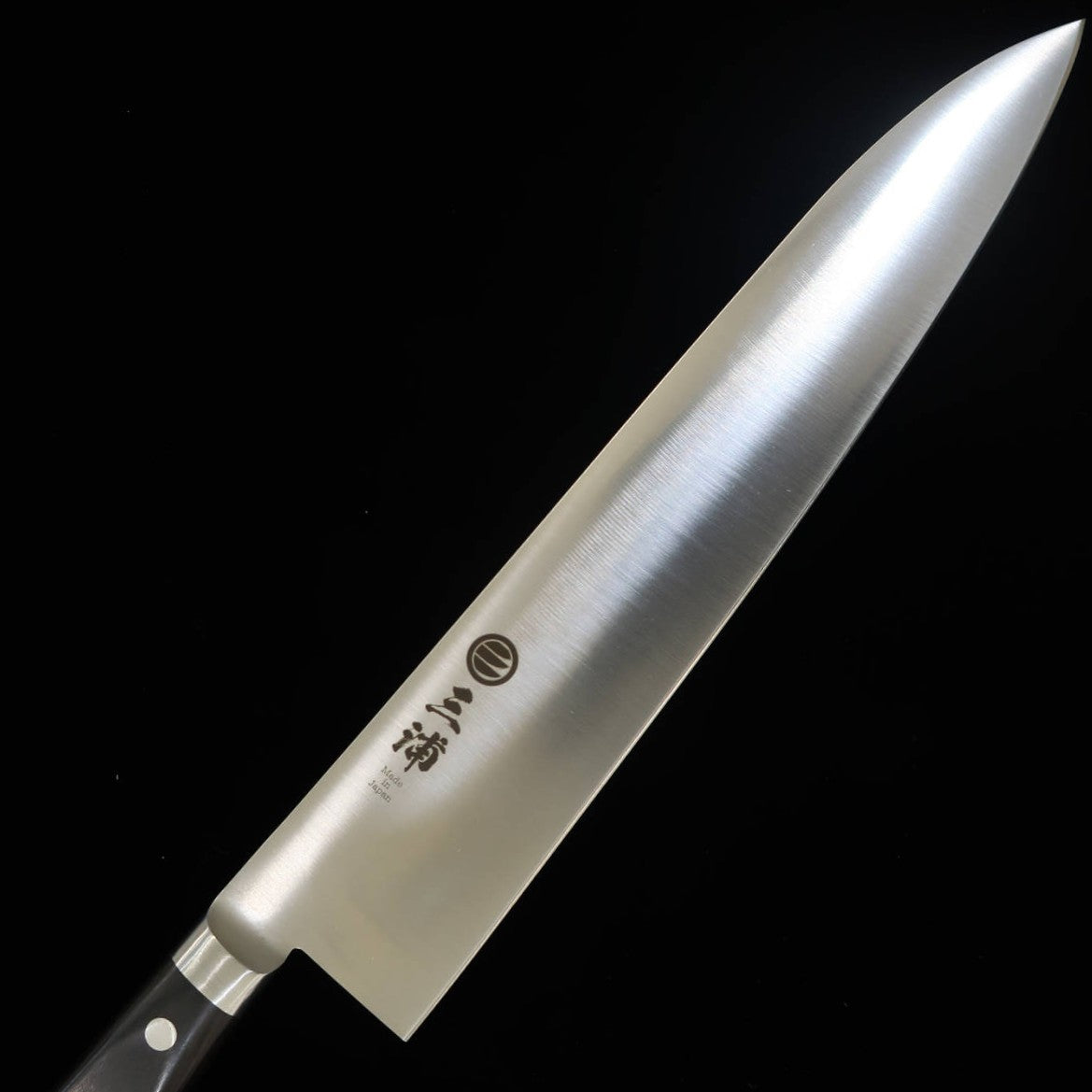MIURA Miura gyuto acero al carbono japonés, mango de laminado negro (210‑360 mm)