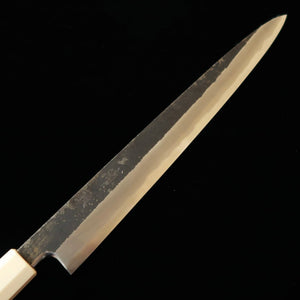 Miura Itadaki MIURA Itadaki Tanaka Giichi Yanagiba Shirogami nº2 acabado negro, mango de turquesa blanca (270 mm)
