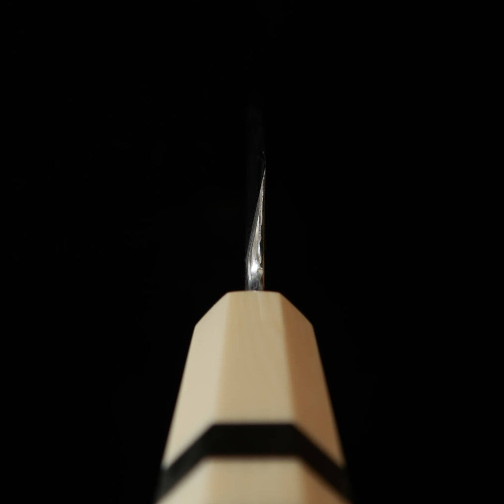 Miura Itadaki MIURA Itadaki Tanaka Giichi Yanagiba Shirogami nº2 acabado negro, mango de turquesa blanca (270 mm)