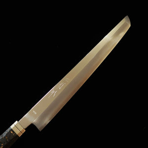 Miura佩 MIURA Obidama Sakimaru Yanagiba VG10, acabado espejo, mango de fibra de carbono (300 mm)