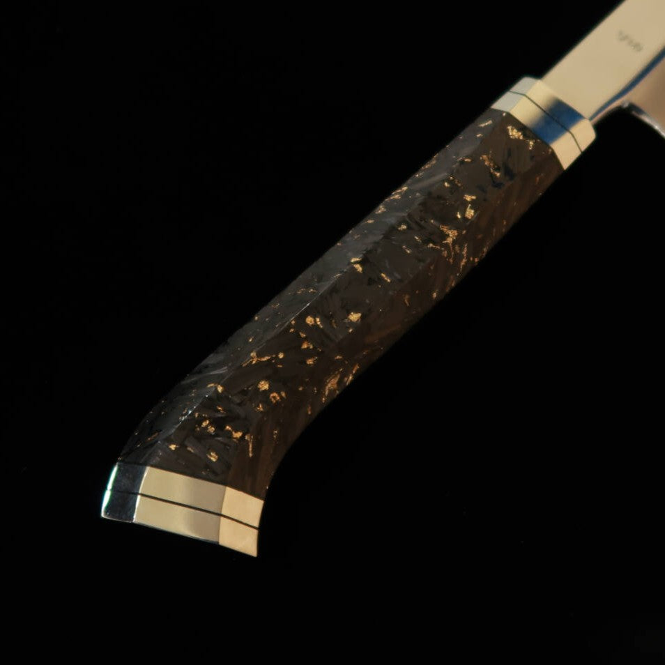 Miura佩 MIURA Obidama Sakimaru Yanagiba VG10, acabado espejo, mango de fibra de carbono (300 mm)