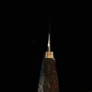 Miura佩 MIURA Obidama Sakimaru Yanagiba VG10, acabado espejo, mango de fibra de carbono (300 mm)
