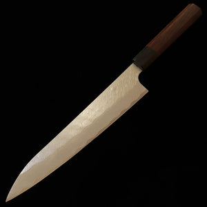 Nigara Hamono Forging NIGARA Sujihiki SG STRIX martilleado, Damasco, mango de palisandro (240 mm)