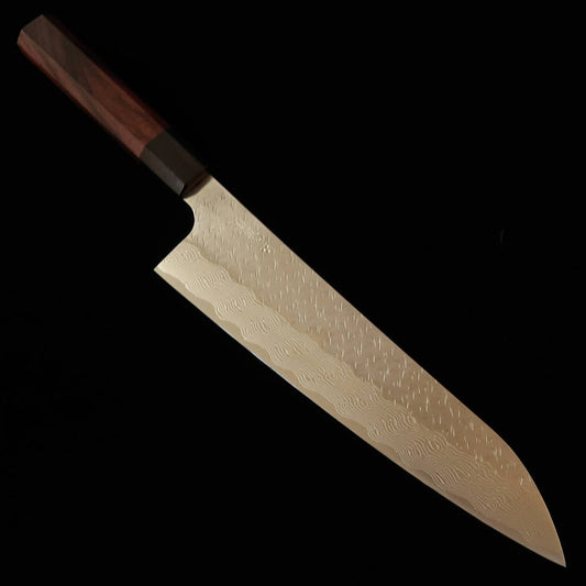 Gyuto NIGARA SPG STRIX Martillado Damasco Mango de palisandro (210/240 mm)