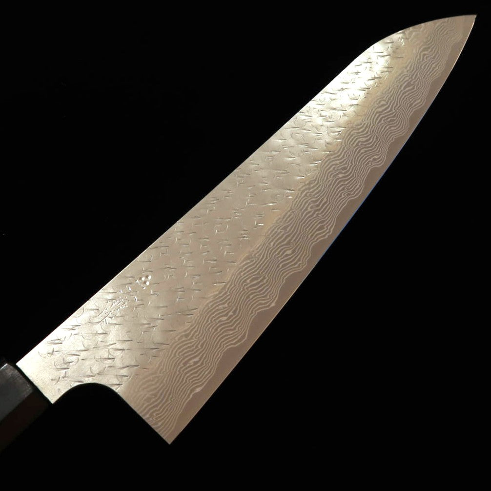 NITOU Nigara – Gyuto SG STRIX, martelé, damas, manche en bois de santal violet (210/240 mm)