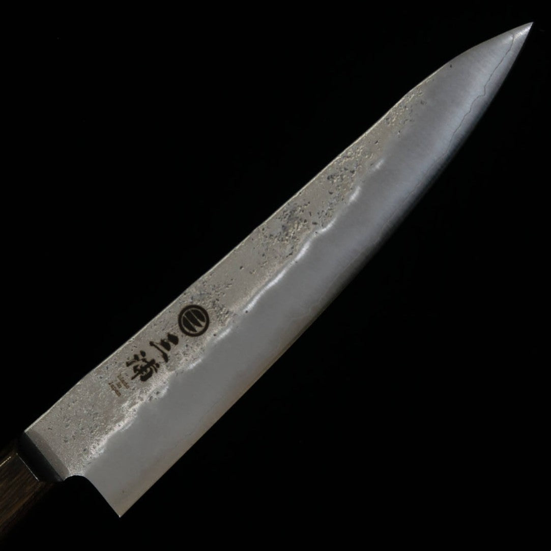 MIURA Petty papier argent n°3 finition Nashiji sans garde manche en contreplaqué brun foncé (135 mm)
