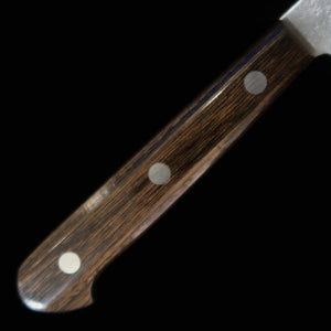 MIURA Petty papier argent n°3 finition Nashiji sans garde manche en contreplaqué brun foncé (135 mm)