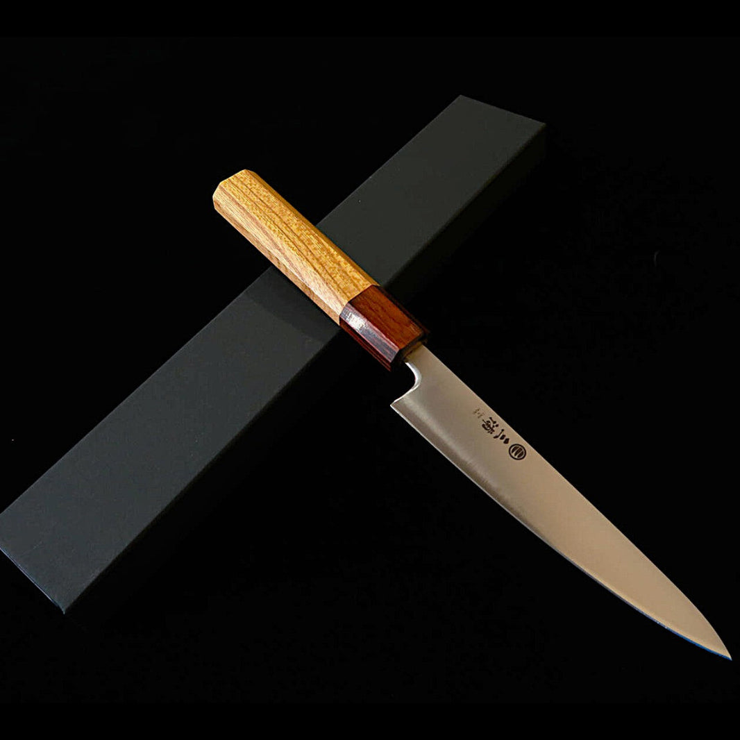 Miura MIURA petty Aogami Super, pulido, mango octogonal de olmo japonés (80/135 mm)
