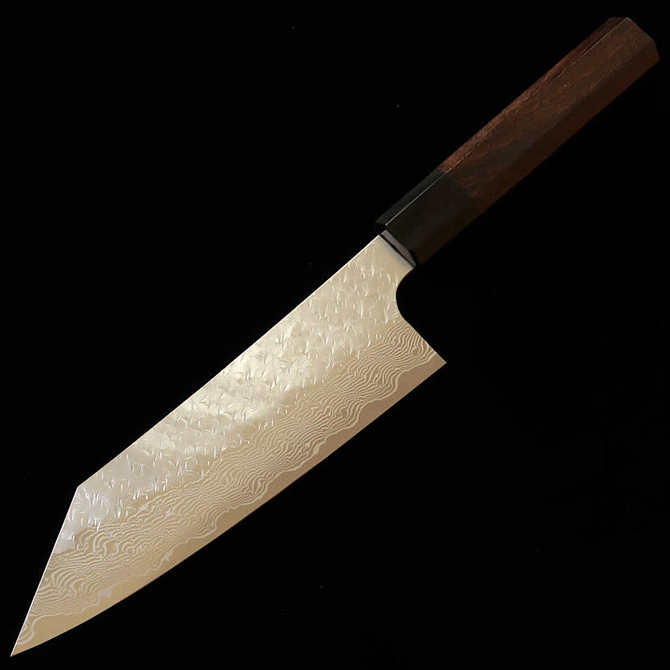 NIGARA Bunka SPG STRIX Hammered Damascus Rosewood Handle (180mm) 