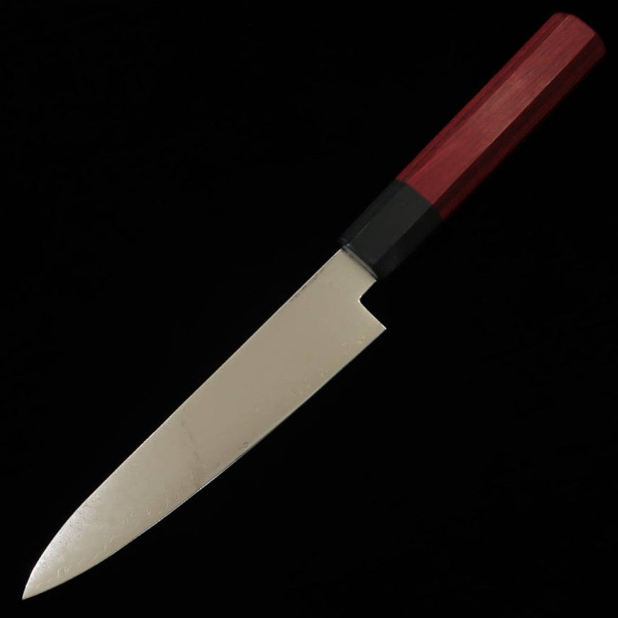 MIURA Petty, Damas 33 couches, manche octogonal en bois composite rouge (150 mm)