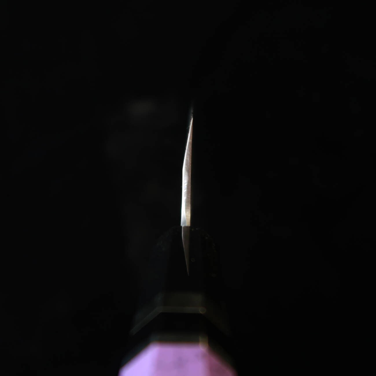 Miura Obidama Gyuto Simple Tranchant Shirogami No.2 Bokashi, Manche Custom - Violet (210/240 mm)