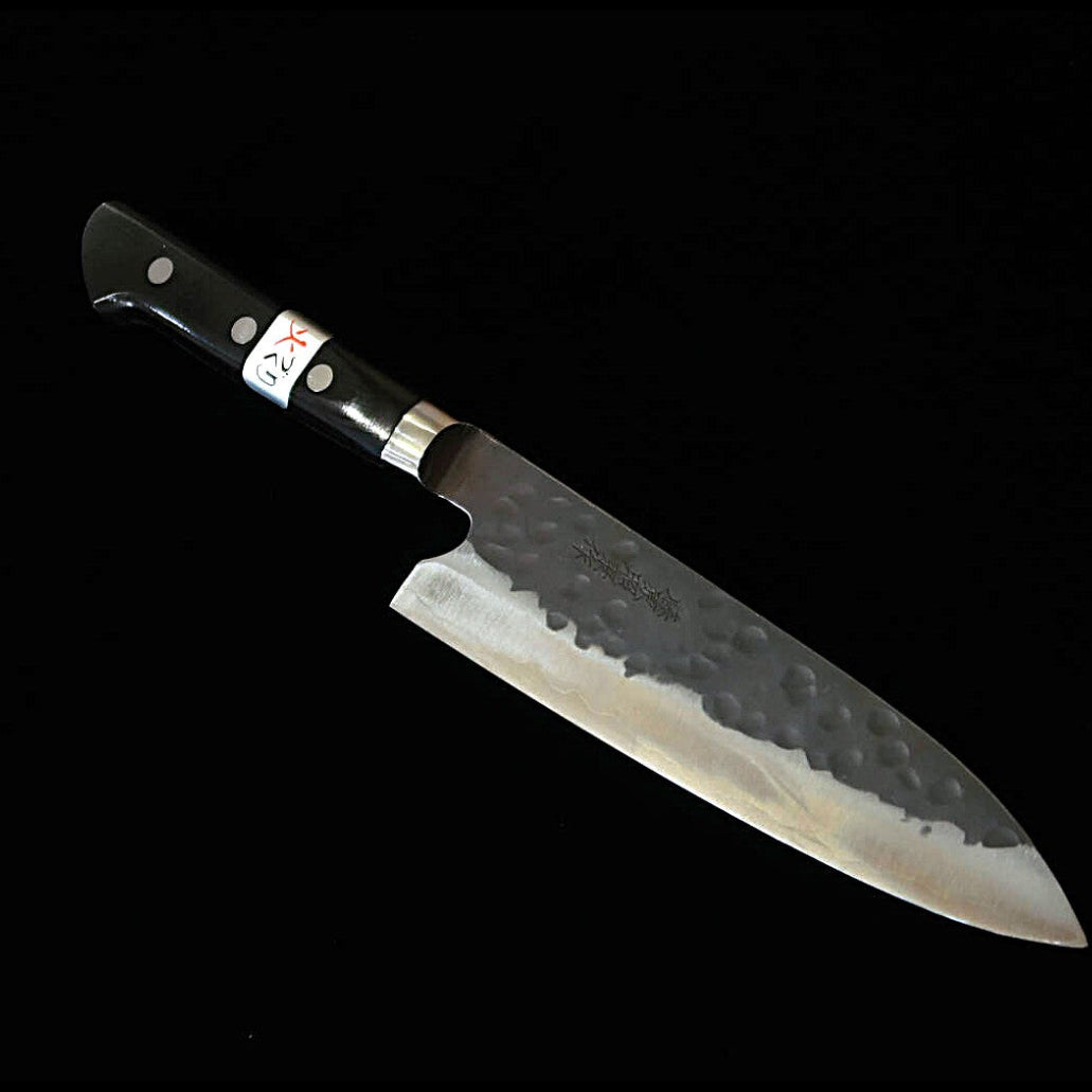 Teruyasu Fujiwara TERUYASU FUJIWARA Denka no Houtou (Tesouro de Família) Protetor de Dedo Aço Azul Super Gyuto (180 mm)
