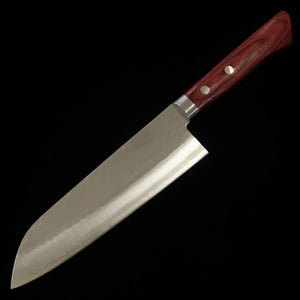 Miura MIURA Santoku V1 Martelée Manche rouge (165 mm)