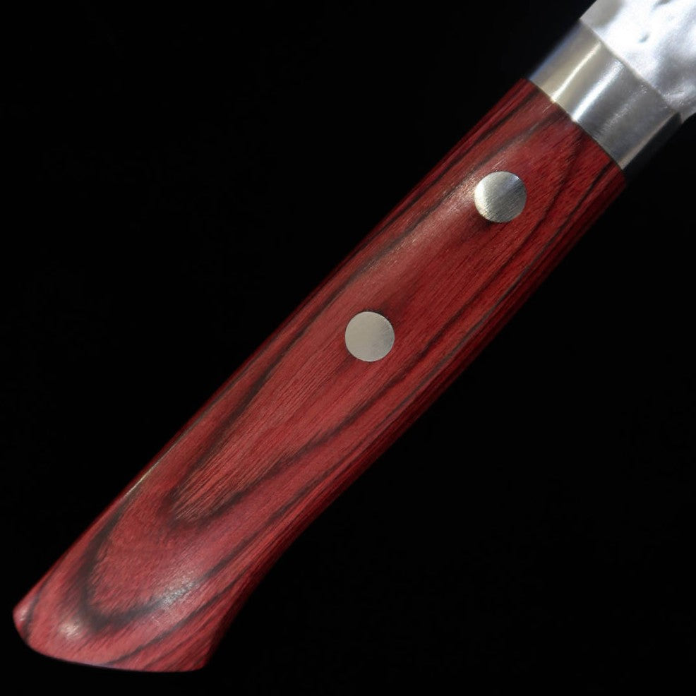 Miura MIURA Santoku V1 Martelée Manche rouge (165 mm)