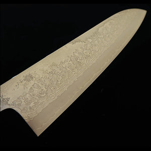 STYLE-K Makoto Kurosaki - Kodama - gyuto VG10W damasco, mango de olmo japonés (keyaki) (210 mm)