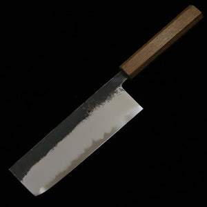 刃道HADO 墨 菜切 白紙二号 黒打ち 樫拭漆黒柄 （165ｍｍ）