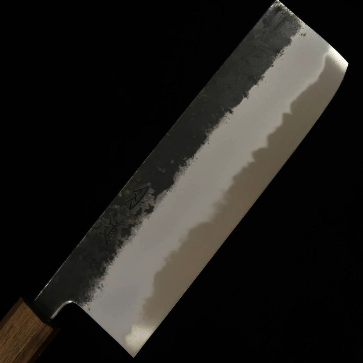 刃道HADO 墨 菜切 白紙二号 黒打ち 樫拭漆黒柄 （165ｍｍ）