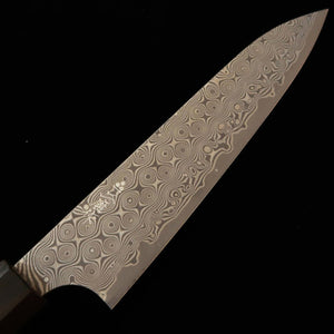 Nigara Hamono Anmon Petty SG2, cabo octogonal integral de ébano (150 mm)