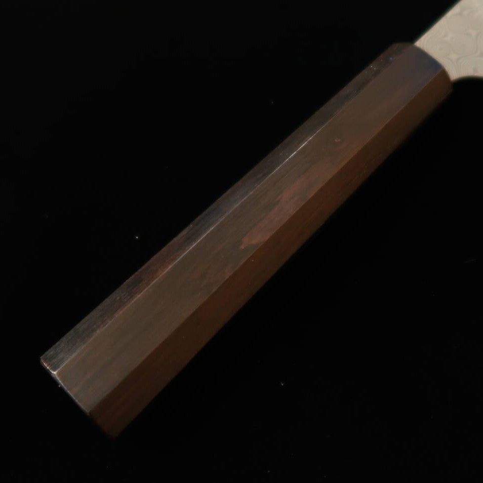 Nigara Hamono Anmon Petty SG2, cabo octogonal integral de ébano (150 mm)