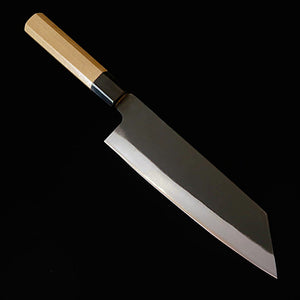 MIURA bunka, Aogami #2, finition kuro-uchi, manche en noyer forme châtaigne (165 mm)