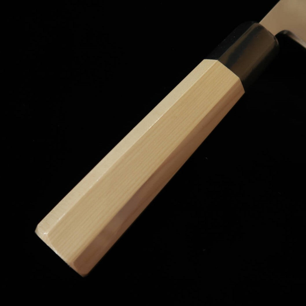 SUISIN by Kenji Togashi, Onite Busshin, Deba, Shirogami #2 with magnolia octagonal handle and saya (210/240mm)