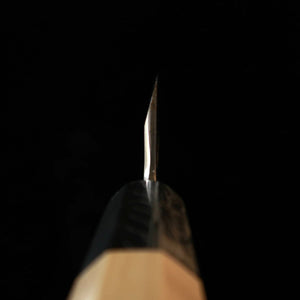 SUISIN by Kenji Togashi, Onite Busshin, Deba, Shirogami #2 with magnolia octagonal handle and saya (210/240mm)