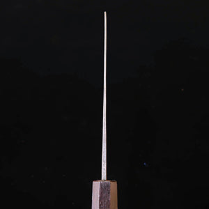 三浦MIURA 三徳 青紙一号 黒打ち 胡桃八角柄（165mm）