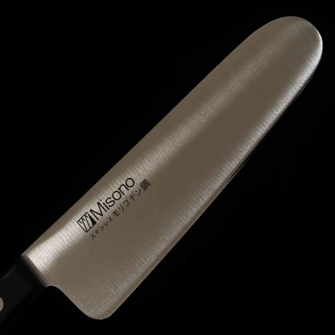 Misono MISONO Couteau pour enfants, acier au molybdène, manche en composite noir (120 mm)