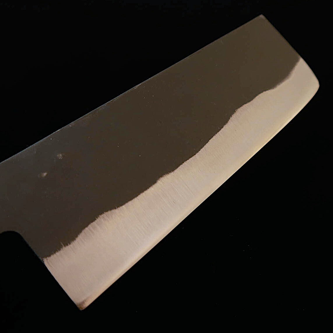 MIURA Nakiri, Aogami No.1, Kurouchi finish with Octagonal Walnut Handle (165mm)
