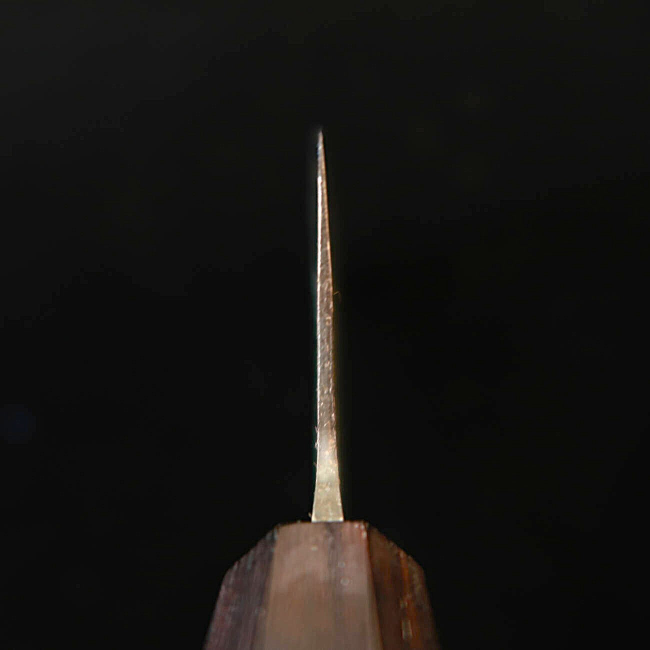 MIURA Nakiri, Aogami No.1, Kurouchi finish with Octagonal Walnut Handle (165mm)