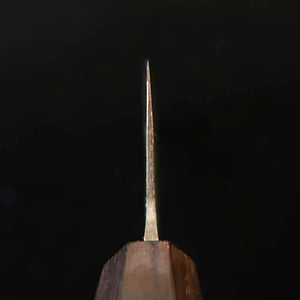 三浦MIURA 菜切 青紙一号 黒打ち 胡桃八角柄（165mm）