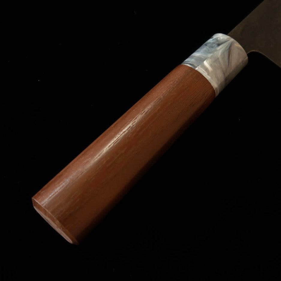 MIWAHAMONO Miwa Hamono, tipo nakiri-bunka, Aogami No.1, mango de nogal (170 mm)