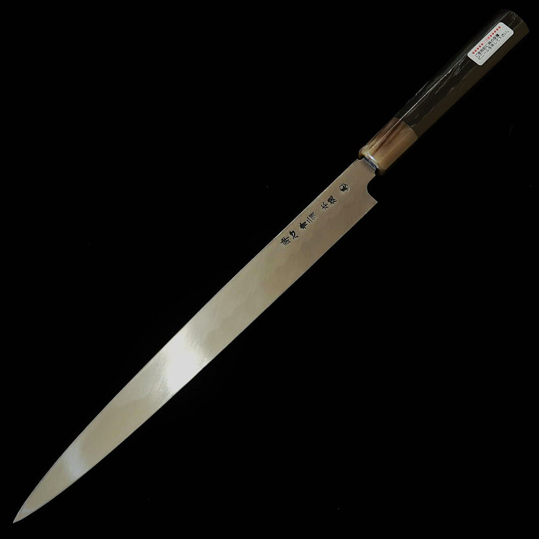 Suisin SUISIN Miwa Ikeda Aço Aogami Nº2 Fugu-hiki Forja Integral Cabo de Ébano Octogonal Bainha de Magnólia (270mm)