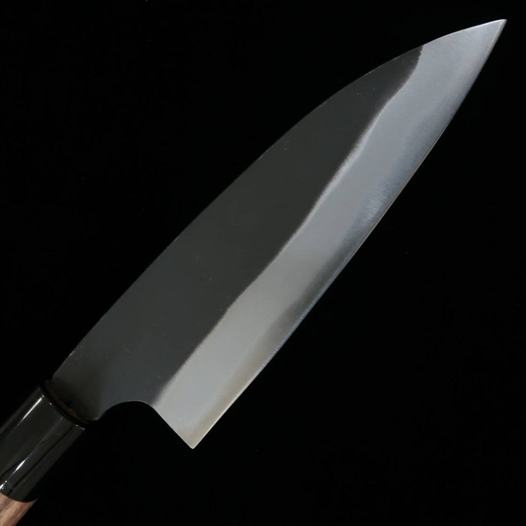 MIURA Funayuki White steel Black Finish Walnut Handle (165mm)