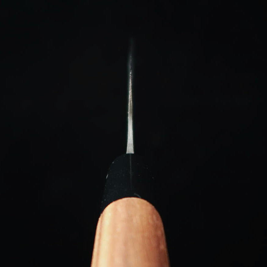 MIURA Funayuki White steel Black Finish Walnut Handle (165mm)