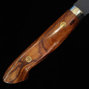 Nakiri NIGARA SG2 with Black Hammered Edges and Ironwood Handle (180mm)