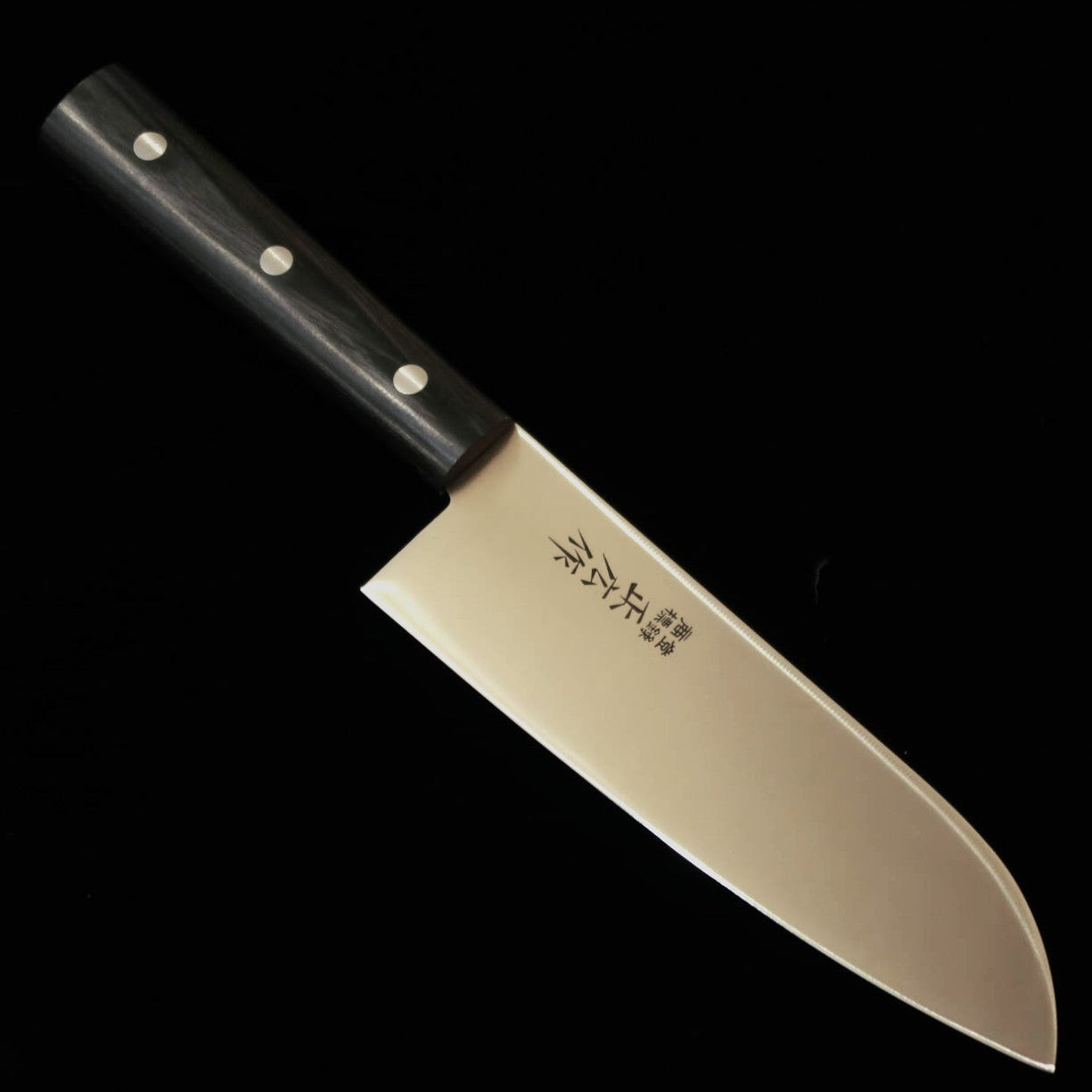 正広MASAHIRO 三徳 ステンレス 積層強化木 丸柄（165mm）