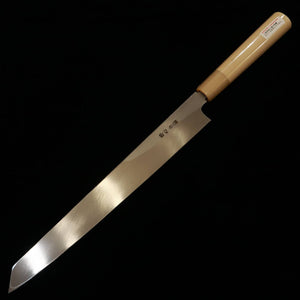 酔心 SUISIN acero blanco nº 2, yanagiba tipo ken, mango de magnolia y castaño (240-300 mm)