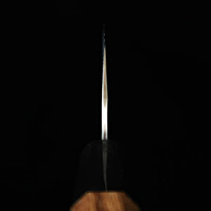 Nakiri kiritsuke NIGARA Aogami Super com lâmina martelada e cabo octogonal de teca (170mm)
