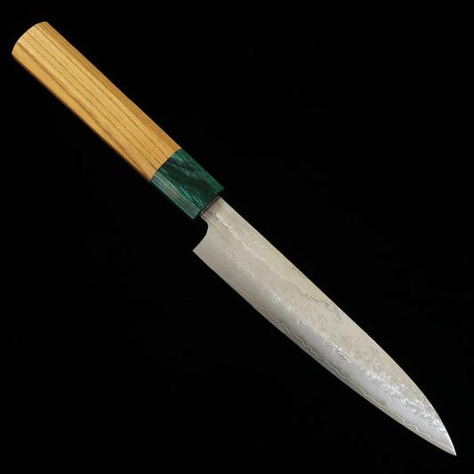 STYLE-K Makoto Kurosaki Kodama Petty VG-10W Damascus Zelkova Handle (150mm)