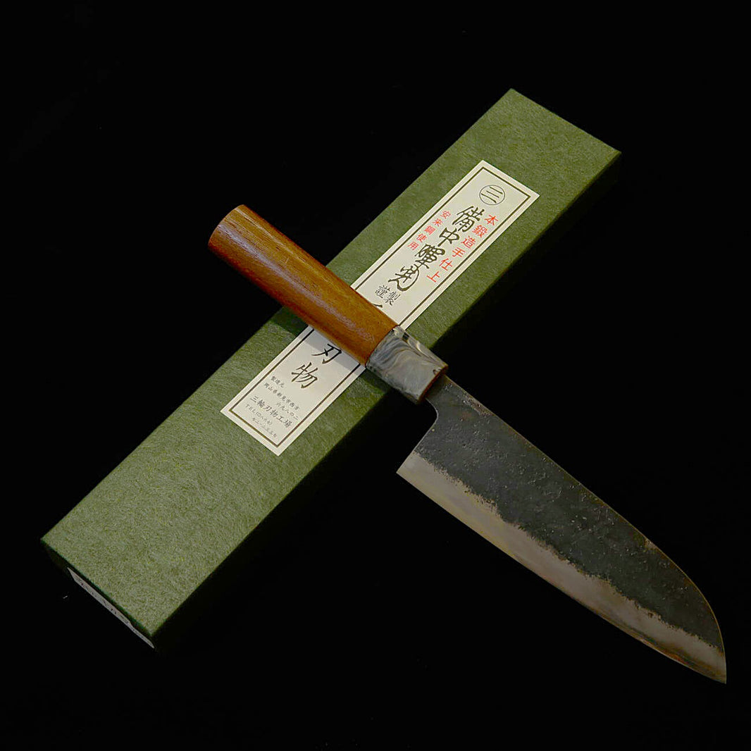 三輪刃物MIWAHAMONO 菜切牛刀型 青紙一号 胡桃柄（165/180mm）