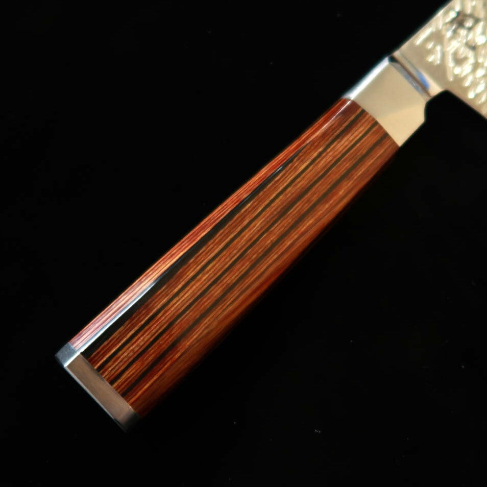 Suzukaze Gyuto Aço em Pó de Alto Desempenho (HSS) Martelado Damasco Cabo Laminado Reforçado (210 mm)